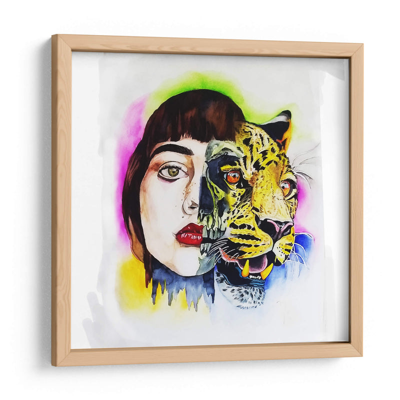 Chica jaguar - Mich0 Herrera | Cuadro decorativo de Canvas Lab
