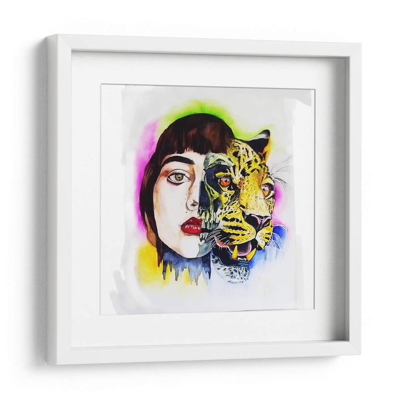 Chica jaguar - Mich0 Herrera | Cuadro decorativo de Canvas Lab