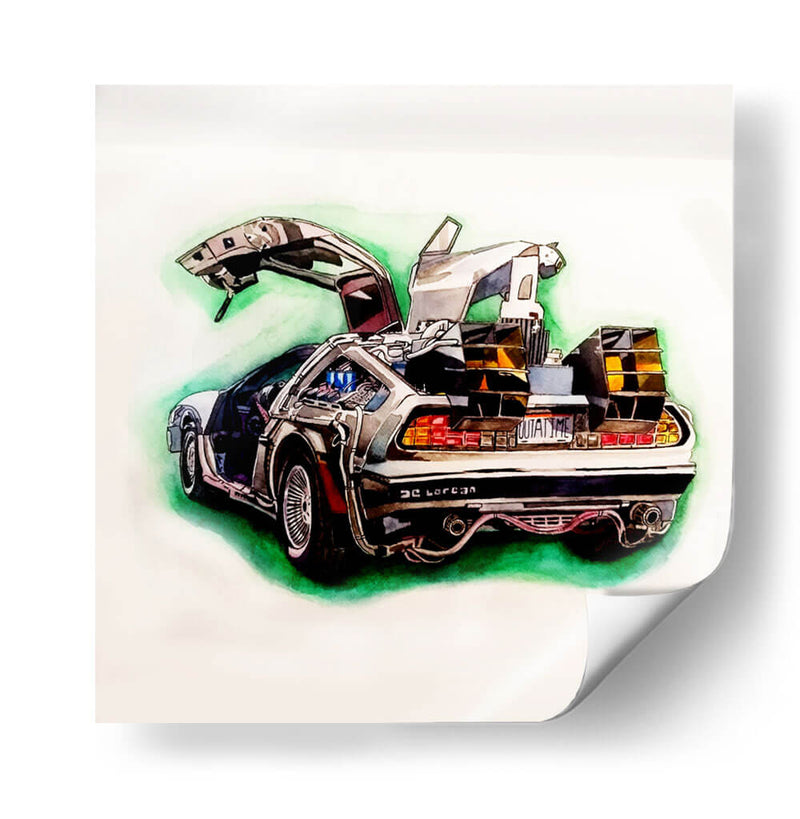 Delorean - Mich0 Herrera | Cuadro decorativo de Canvas Lab