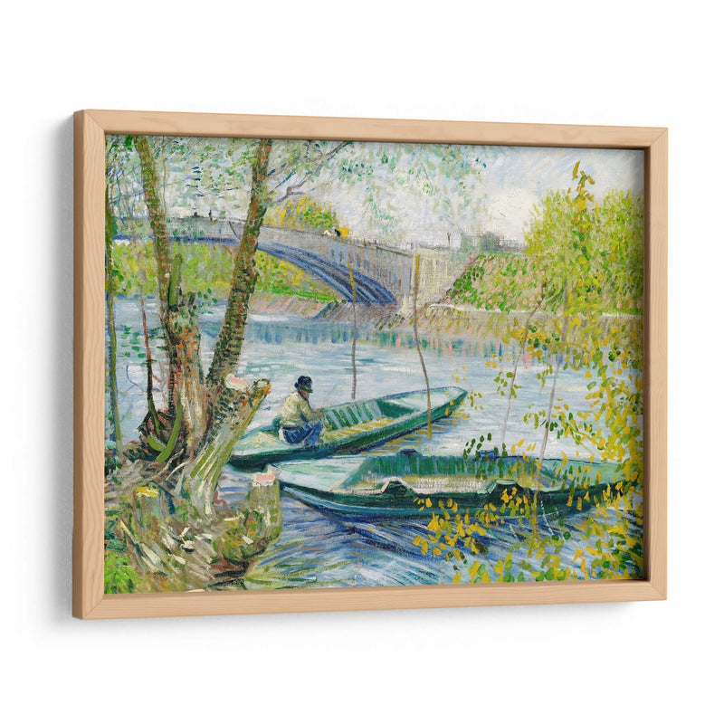 Pesca en primavera, el Pont de Clichy (Asnières) - Vincent Van Gogh | Cuadro decorativo de Canvas Lab