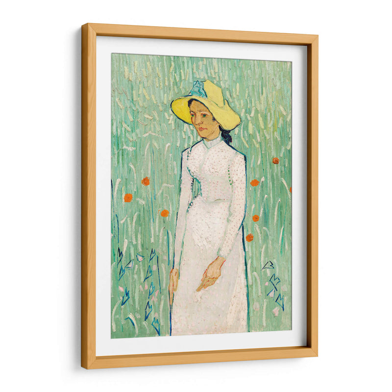 Chica de Blanco - Vincent Van Gogh | Cuadro decorativo de Canvas Lab