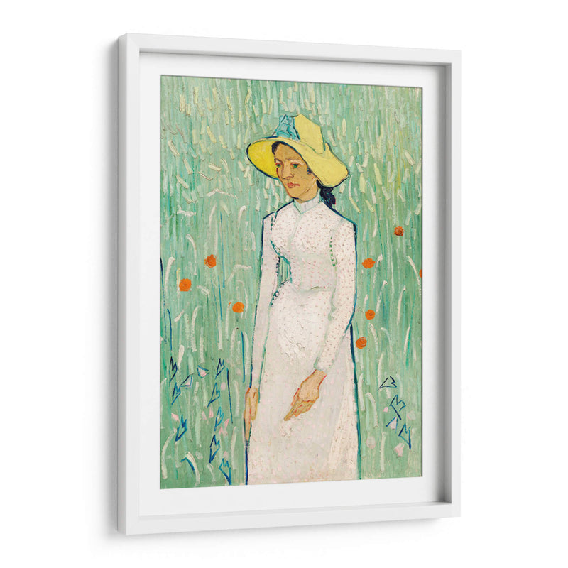 Chica de Blanco - Vincent Van Gogh | Cuadro decorativo de Canvas Lab