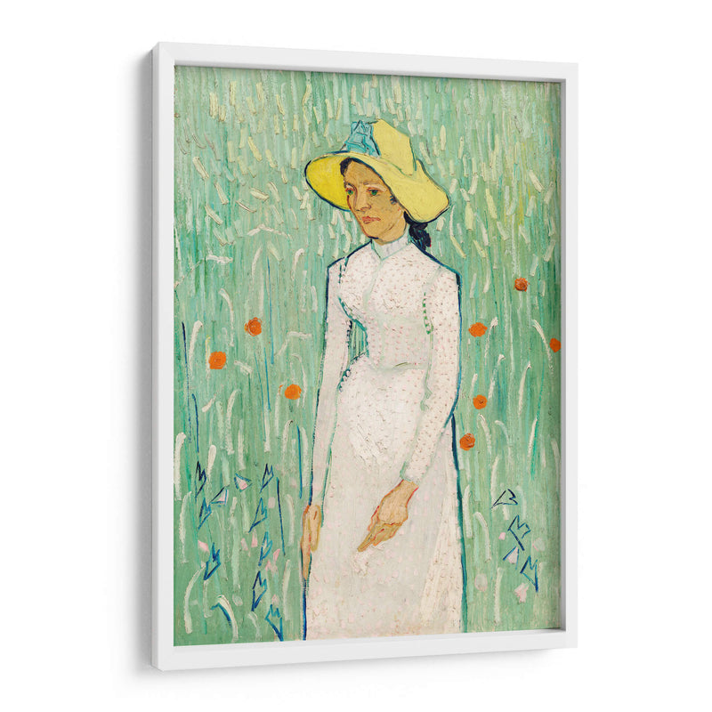 Chica de Blanco - Vincent Van Gogh | Cuadro decorativo de Canvas Lab