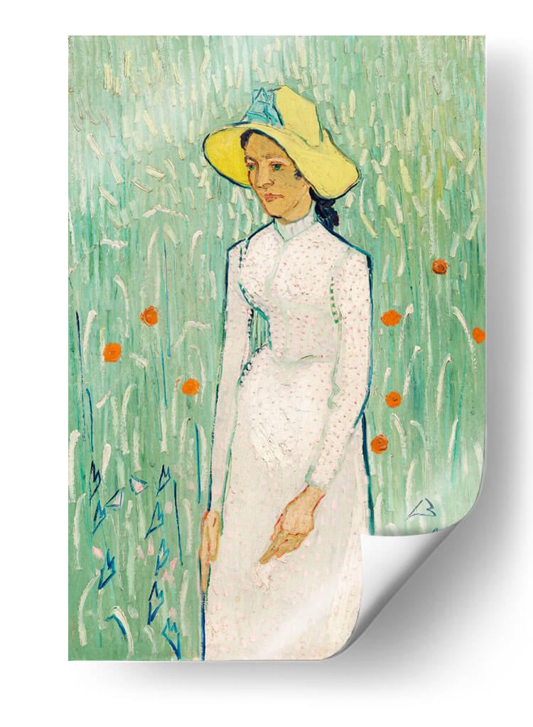 Chica de Blanco - Vincent Van Gogh | Cuadro decorativo de Canvas Lab