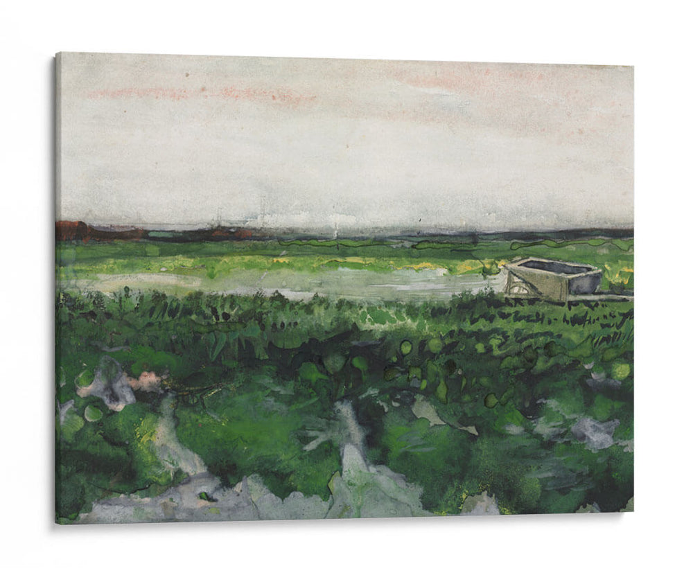 Paisaje con carretilla - Vincent Van Gogh | Cuadro decorativo de Canvas Lab