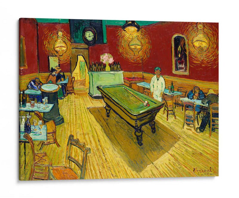 Le café de nuit - Vincent Van Gogh | Cuadro decorativo de Canvas Lab