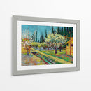 Orchard Bordered by Cypresses - Vincent Van Gogh | Cuadro decorativo de Canvas Lab