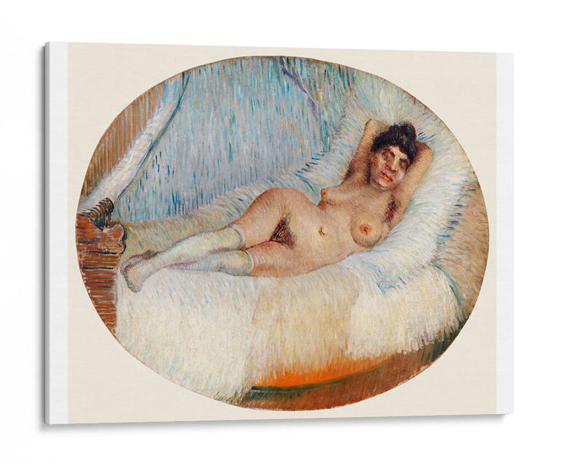 Desnudo reclinado (Femme nue étendue sur un lit) - Vincent Van Gogh | Cuadro decorativo de Canvas Lab