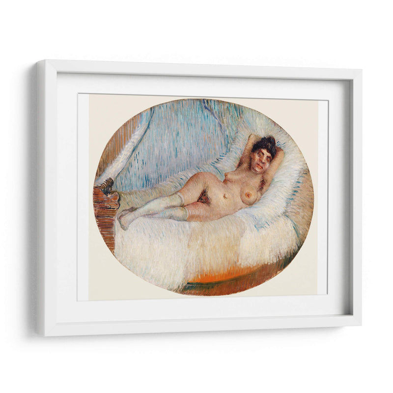 Desnudo reclinado (Femme nue étendue sur un lit) - Vincent Van Gogh | Cuadro decorativo de Canvas Lab