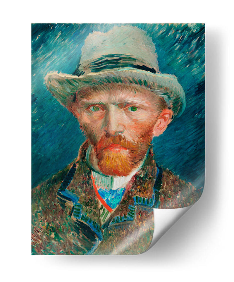 Autorretrato (1887) - Vincent Van Gogh | Cuadro decorativo de Canvas Lab