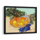 Bodegón de naranjas y limones con guantes azules - Vincent Bardou | Cuadro decorativo de Canvas Lab