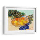 Bodegón de naranjas y limones con guantes azules - Vincent Bardou | Cuadro decorativo de Canvas Lab
