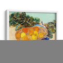 Bodegón de naranjas y limones con guantes azules - Vincent Bardou | Cuadro decorativo de Canvas Lab