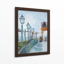 Terraza y mirador en el Moulin de Blute-Fin, Montmartre - Vincent Van Gogh | Cuadro decorativo de Canvas Lab