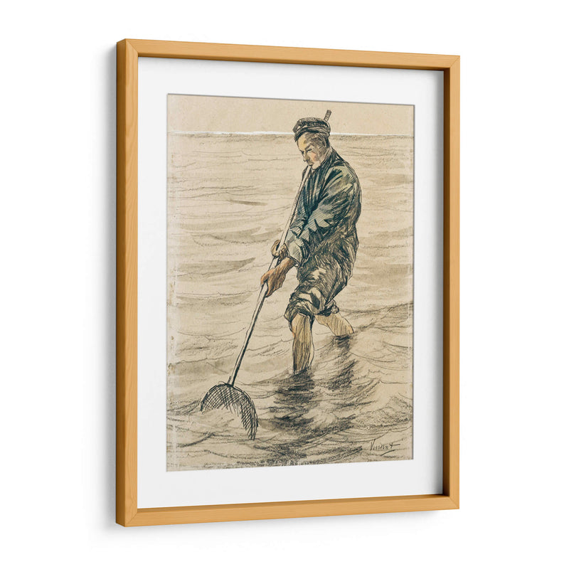 El pescador de conchas (Schelpenvisser) - Vincent Van Gogh | Cuadro decorativo de Canvas Lab