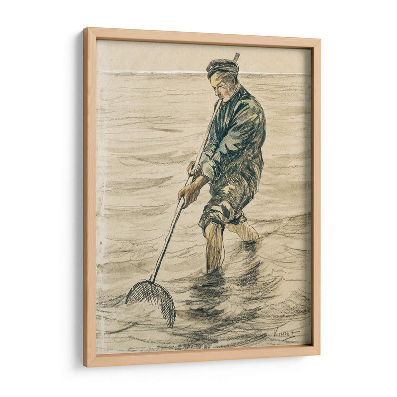 El pescador de conchas (Schelpenvisser) - Vincent Van Gogh | Cuadro decorativo de Canvas Lab