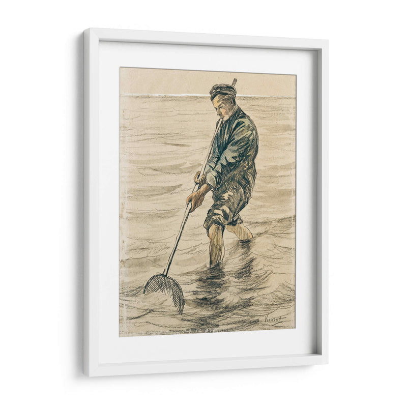 El pescador de conchas (Schelpenvisser) - Vincent Van Gogh | Cuadro decorativo de Canvas Lab