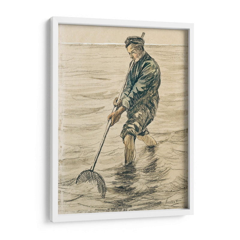 El pescador de conchas (Schelpenvisser) - Vincent Van Gogh | Cuadro decorativo de Canvas Lab