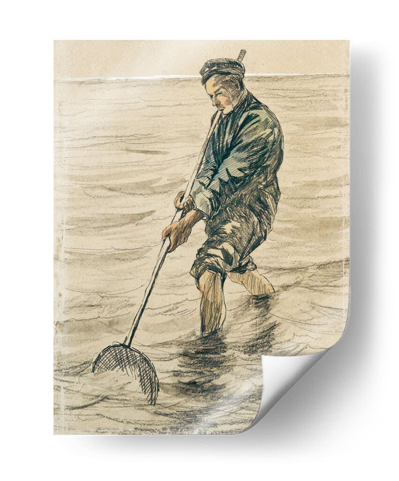 El pescador de conchas (Schelpenvisser) - Vincent Van Gogh | Cuadro decorativo de Canvas Lab