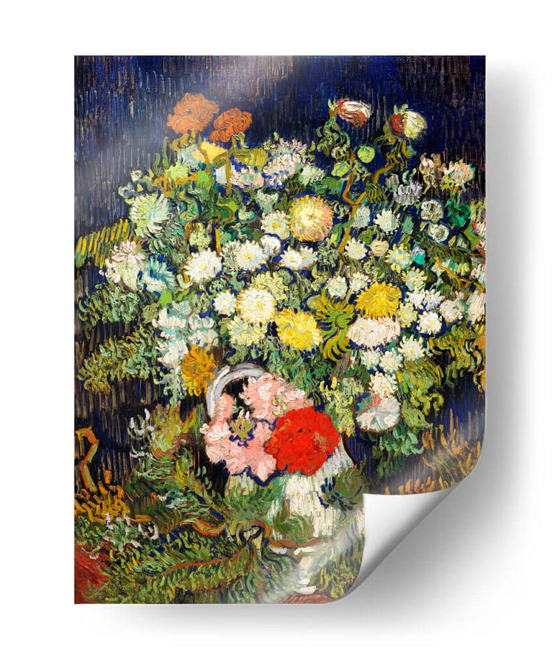 Ramo de flores en un jarrón - Vincent Van Gogh | Cuadro decorativo de Canvas Lab