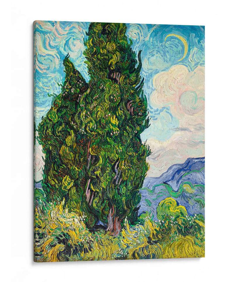 Cipreses - Vincent Van Gogh | Cuadro decorativo de Canvas Lab