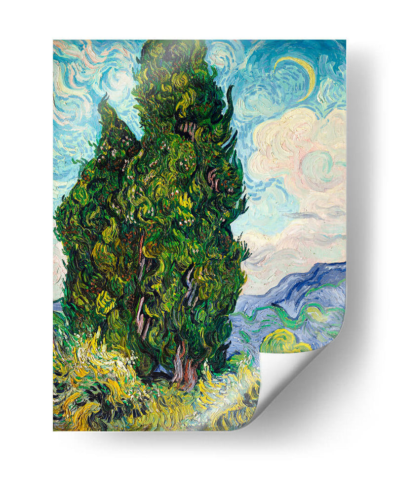 Cipreses - Vincent Van Gogh | Cuadro decorativo de Canvas Lab