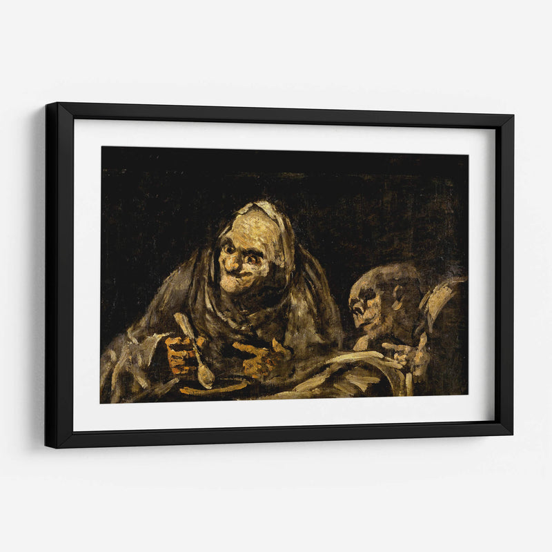 Dos viejos comiendo sopa - Francisco de Goya | Cuadro decorativo de Canvas Lab