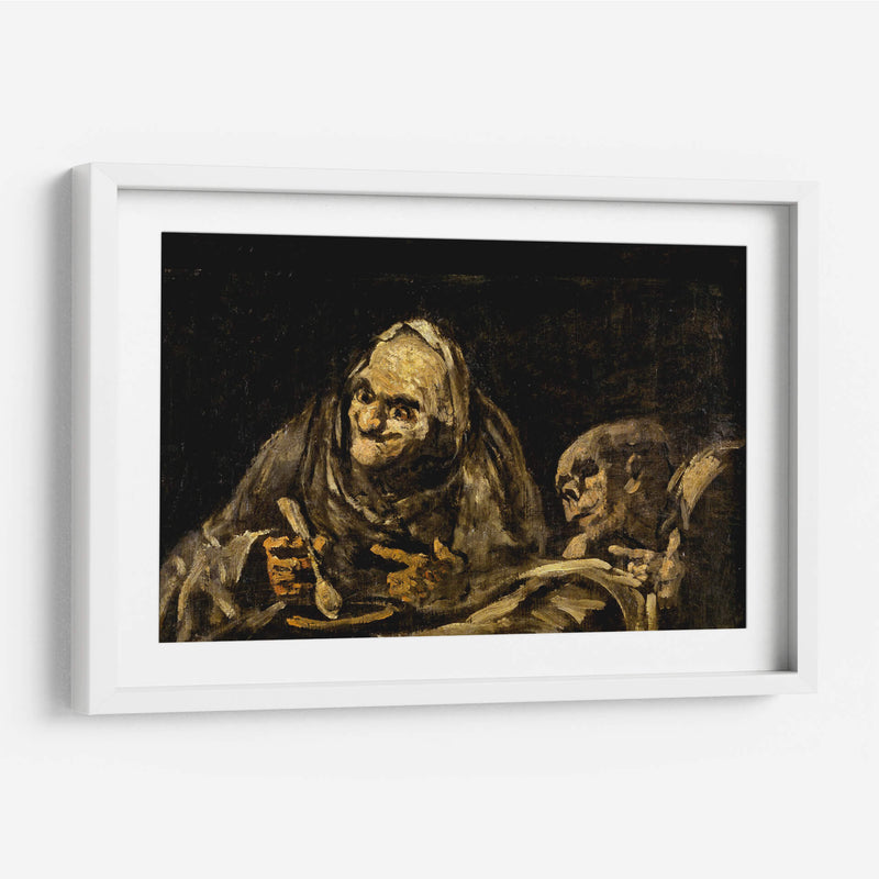 Dos viejos comiendo sopa - Francisco de Goya | Cuadro decorativo de Canvas Lab