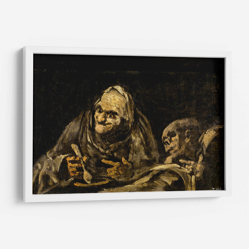 Dos viejos comiendo sopa - Francisco de Goya | Cuadro decorativo de Canvas Lab