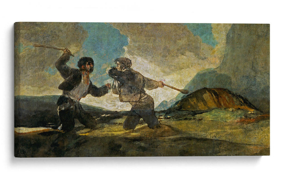 Duelo a garrotazos - Francisco de Goya | Cuadro decorativo de Canvas Lab