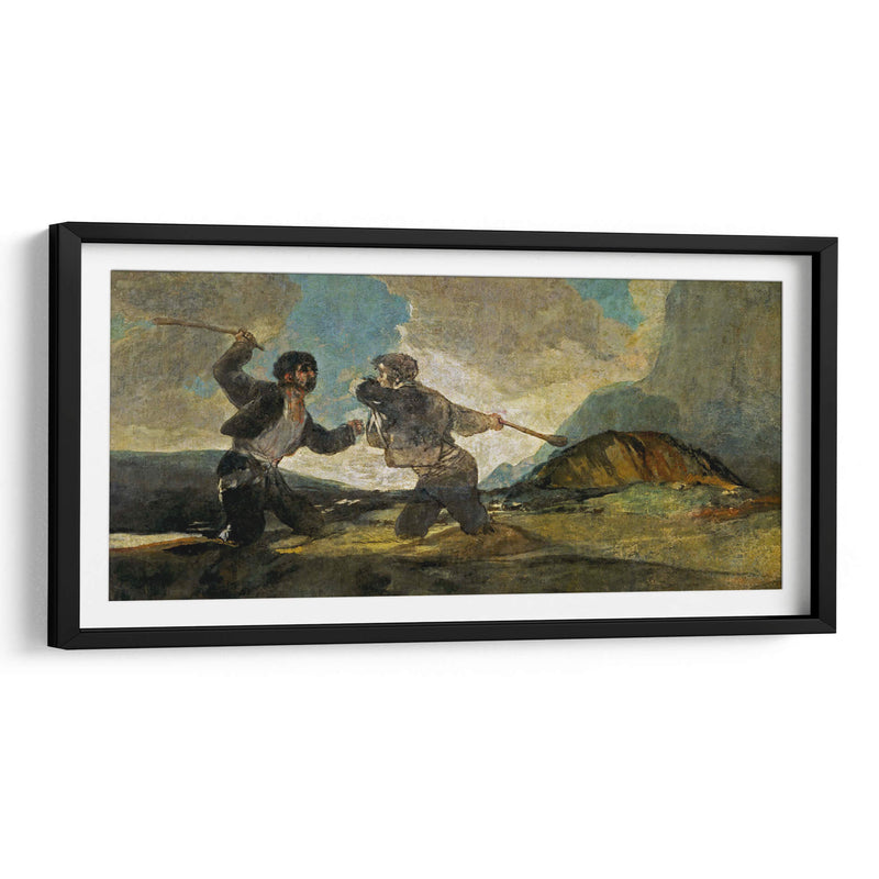 Duelo a garrotazos - Francisco de Goya | Cuadro decorativo de Canvas Lab