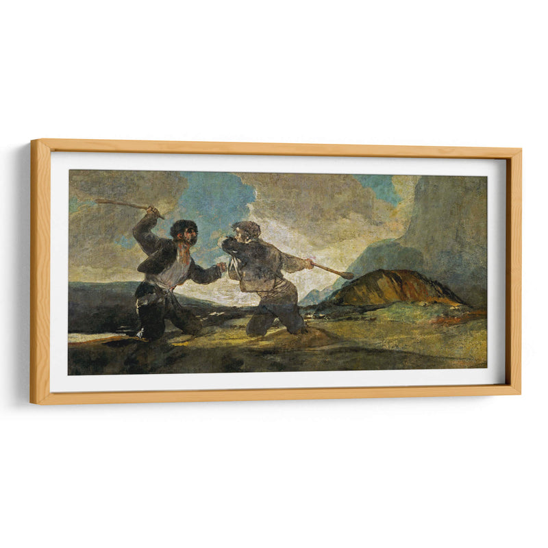 Duelo a garrotazos - Francisco de Goya | Cuadro decorativo de Canvas Lab