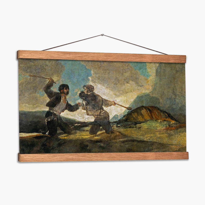 Duelo a garrotazos - Francisco de Goya | Cuadro decorativo de Canvas Lab