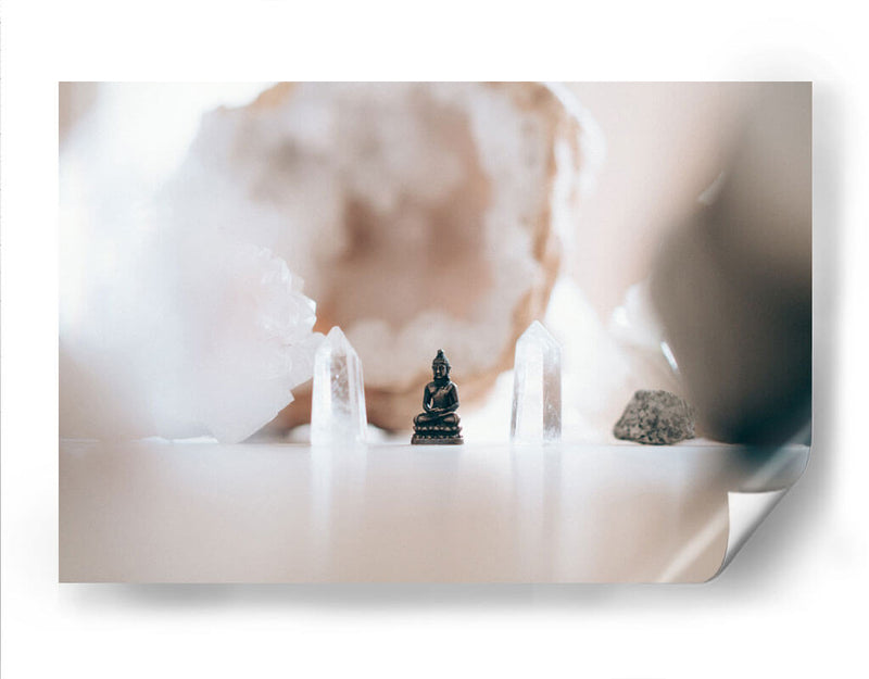 Cuarzos y un buda | Cuadro decorativo de Canvas Lab