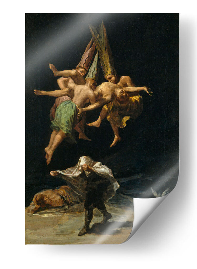 Vuelo de Brujas - Francisco de Goya | Cuadro decorativo de Canvas Lab