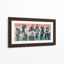 Parte de un tríptico litográfico, Chotto Hitokuchi Hauta no Ateburi - Toyohara Kunichika | Cuadro decorativo de Canvas Lab