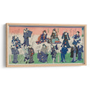 Parte de un tríptico litográfico, Chotto Hitokuchi Hauta no Ateburi - Toyohara Kunichika | Cuadro decorativo de Canvas Lab