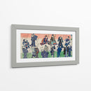 Parte de un tríptico litográfico, Chotto Hitokuchi Hauta no Ateburi - Toyohara Kunichika | Cuadro decorativo de Canvas Lab
