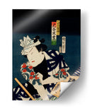 Retrato de un actor 5 - Toyohara Kunichika | Cuadro decorativo de Canvas Lab