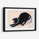 Gato negro siseando - Hiroaki Takahashi | Cuadro decorativo de Canvas Lab