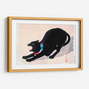 Gato negro siseando - Hiroaki Takahashi | Cuadro decorativo de Canvas Lab