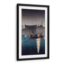 Isla Tsukuda, redes de pesca por la noche - Hiroaki Takahashi | Cuadro decorativo de Canvas Lab
