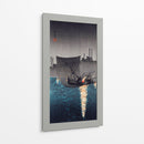 Isla Tsukuda, redes de pesca por la noche - Hiroaki Takahashi | Cuadro decorativo de Canvas Lab