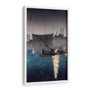 Isla Tsukuda, redes de pesca por la noche - Hiroaki Takahashi | Cuadro decorativo de Canvas Lab