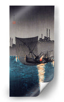 Isla Tsukuda, redes de pesca por la noche - Hiroaki Takahashi | Cuadro decorativo de Canvas Lab