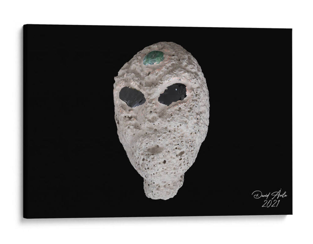 Escultura Cabeza de Ser Gris - David Ávila | Cuadro decorativo de Canvas Lab