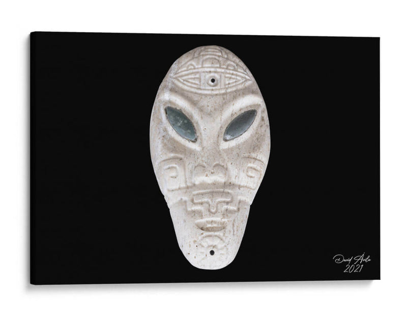 Escultura Cabeza de Ser Híbrido Gris - David Ávila | Cuadro decorativo de Canvas Lab