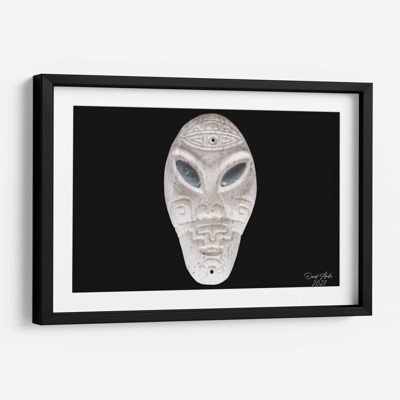 Escultura Cabeza de Ser Híbrido Gris - David Ávila | Cuadro decorativo de Canvas Lab