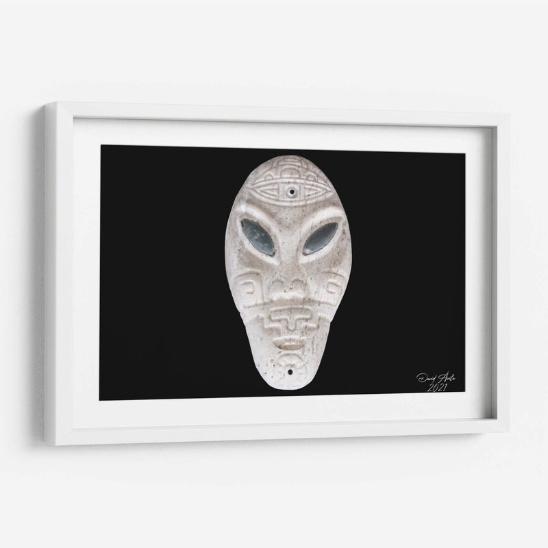 Escultura Cabeza de Ser Híbrido Gris - David Ávila | Cuadro decorativo de Canvas Lab