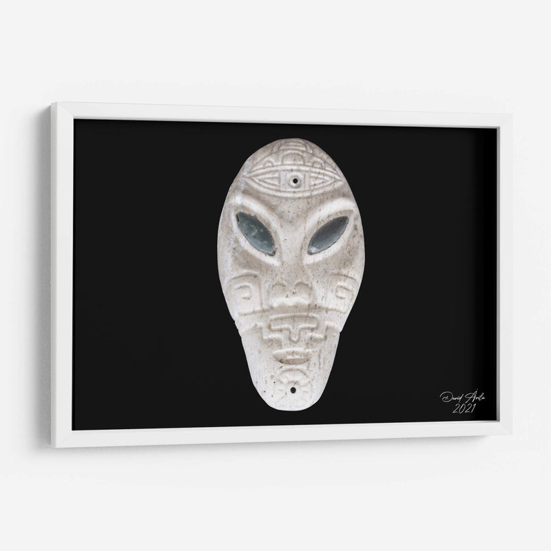 Escultura Cabeza de Ser Híbrido Gris - David Ávila | Cuadro decorativo de Canvas Lab